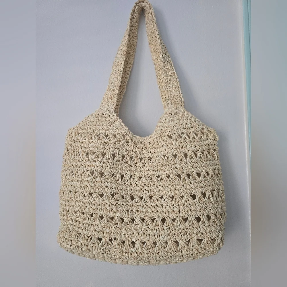 Sun N’ Sand Luna Sea Hobo Handbag Natural